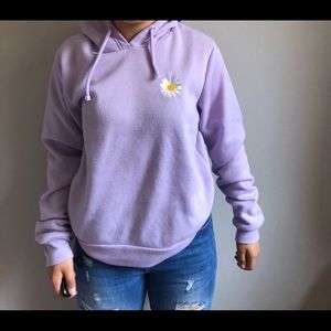 lavender flower hoodie